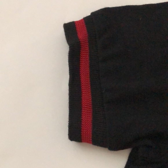 Cervelo S/P Polo Black White w Red Detail short sleeve Logo Front Back Excellent - Picture 8 of 13